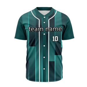 Maillots de baseball et de softball respirants de haute qualité, logo personnalisé en 3D, transfert thermique, antibactérien, séchage rapide, taille plus, softshell - Product Image 5