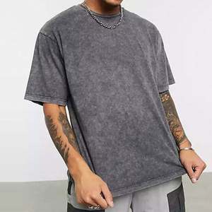 T-shirts en coton délavé écologiques de haute qualité pour la vente en gros – Style streetwear hip-hop, logo personnalisé, coupe oversize, style vintage, collection printemps - Product Image 4