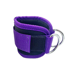 Logotipo personalizado acolchado tobillo muñeca correas de neopreno con D-Ring Glute Kickback deportes Cable máquina ejercicio protección - Product Image 2