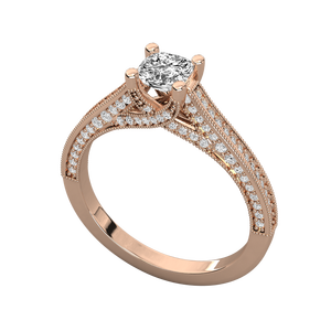 Bague solitaire en or 10 carats pour femmes, diamant cultivé en laboratoire - Product Image 4