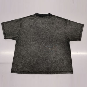 T-shirt en coton à manches courtes pour homme et femme avec logo personnalisé, impression en caoutchouc, coupe ample, streetwear - Product Image 2