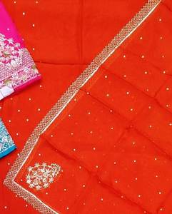 Designer moderne non cousu brodé à la main belle tenue costumes pour la fête indienne Fashion-Forward Style traditionnel - Product Image 3