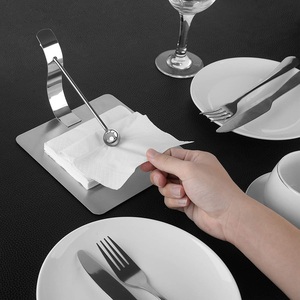 Porta Servilletas de Barra Moderno de Acero Inoxidable con Brazo de Bola con Peso, Base Antideslizante, Diseño Elegante para Bares, Cafeterías, Restaurantes y Hogar - Product Image 2