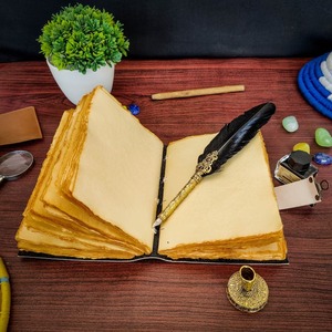 หนังสือคาถาที่ว่างเปล่าของเงาหัวกะโหลกน้ำตาลคนรักวารสารเวทมนตร์คาถาโน้ตบุ๊คโกธิคโบราณของขวัญที่ดีที่สุดสำหรับเขา - Product Image 5