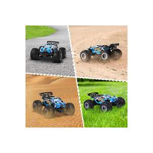 2.4GHz Full Function <b>LED</b> <b>Lighted</b> Rechargeable RC Off-Road Car Remote Controlled Green/<b>Blue</b> Ages 6+ Made in TR Socket Type C - Product Image 3