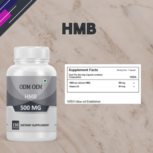 OEM ODM 150 Cápsulas HMB 500 mg Vitamina D3 para Reparación y Recuperación Muscular, Soluciones de Fabricación de Marca Privada para Adultos, No para - Product Image 4