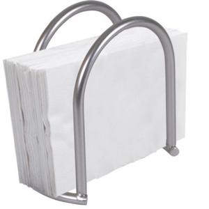 Support de rangement pour papier en acier inoxydable de qualité durable, finition argent antique, pour traiteurs et centres de table de cantines - Product Image 3