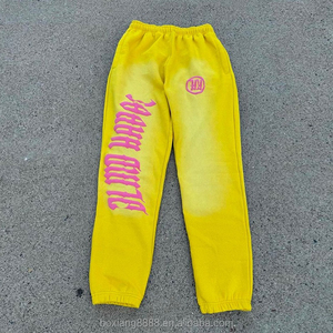 Sudadera personalizada con capucha estampada y pantalones de chándal acampanados, conjunto de chándal con pantalones apilados, conjunto de chándal para hombre - Product Image 5