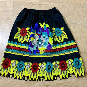 Falda Nueva con Estampado de Flores Tropicales Hawaianas, Cintura Alta, Fácil de Usar, Talla Grande, para Mujer Joven - Product Image 3