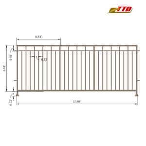 Panneaux de clôture en fer forgé pour l'extérieur avec poteaux de clôture décoratifs en métal pour l'intimité du jardin et la décoration élégante de la clôture - Product Image 6