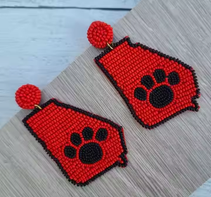 Pendientes hechos a mano con cuentas para mujeres y niñas Últimos diseños de semillas con cuentas para mujeres por MD artesanías - Product Image 4