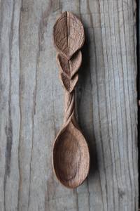 LA CUILLÈRE EN BOIS SCULPING Logo personnalisé Ustensile de cuisine en bois naturel Cuillère en bois d'acacia solide pour la cuisine - Product Image 5