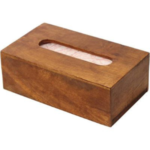 Boîte à mouchoirs rectangulaire grande taille en bois d'acacia, faite à la main, design moderne, écologique, pour la maison et l'organisation de la table - Product Image 2