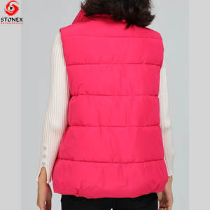 <b>Top</b> Selling Hooded Knitted Winter Wear <b>Women</b> Puffer <b>Vest</b> Breathable Custom Logo Casual Style 100% Polyester Filling Sleeveless - Product Image 3