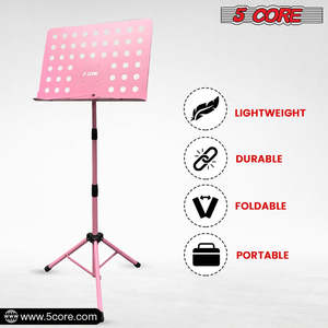 Support de musique 5-en-1 réglable pour bureau avec support micro, support de partitions portable en métal - Product Image 6
