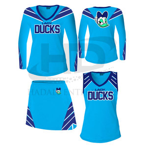 Uniforme de cheerleading en polyester de nouvelle conception Uniforme de cheerleading de couleur contrastée pour service OEM - Product Image 2