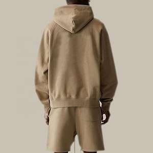Fabricant de sweats à capuche en éponge française personnalisés sans ficelles 100% coton broderie surdimensionnée épaisse lourde sweats à capuche pour hommes sweats à capuche vierges - Product Image 2