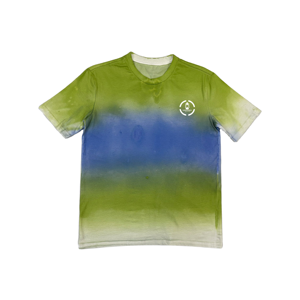 Camiseta con patrón de logotipo de diseñador para hombre, Camiseta de algodón transpirable de secado rápido y fibra de bambú, Camiseta de cuello redondo de corte regular, estilo sólido de punto - Product Image 2