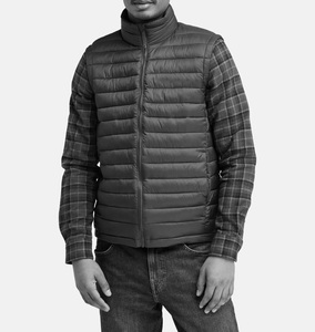 Chaleco Ligero para Hombre, Chaleco Acolchado sin Mangas, Ropa de Trabajo Informal para Invierno, Cortavientos, Abrigo de Moda de Algodón - Product Image 1