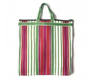 top quality recycled nylon fabric bag shopping bag with soft handles available in different colors and designs patterns