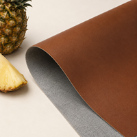 Tissu en cuir végétalien Cactus personnalisé, cuir artificiel PU doux mat pour sacs et vêtements de créateurs