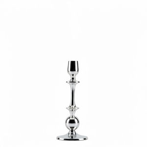 Wholesale Modern Silver Metal <b>Taper</b> <b>Candle</b> Holder Elegant Polished Aluminium Candlestick Stand For Home Wedding Table Decor - Product Image 1