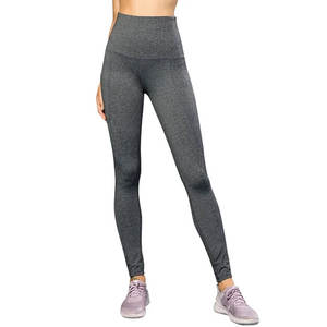 Mallas de entrenamiento de gimnasio de algodón 100% de estilo informal para mujer, pantalones de cintura cruzada con corte en V sin costuras de alta calidad, transpirables - Product Image 5
