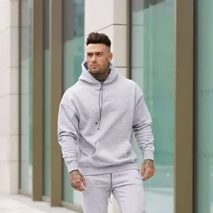 Sudadera con Capucha de Manga Larga para Hombre, 100% Algodón, para Entrenamiento Físico, Juvenil - Product Image 1