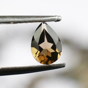 ลูกแพร์สโมคกี้ควอทซ์แบบเหลี่ยมเพชรพลอยสีน้ำตาลตัดเป็นชิ้นสำหรับทำเครื่องประดับตัดแบบรอยตัดที่ยอดเยี่ยมราคาโรงงานขายส่ง - Product Image 1