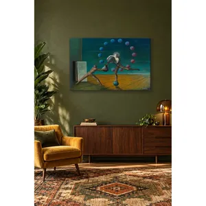 Fida Edgar Ende Figures Dancing with Balls Impression sur toile - Product Image 3