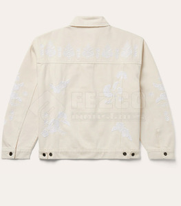 Veste en jean à capuche pour homme, nouveau design, pour l'hiver, fabrication professionnelle, coupe ajustée, logo sur le devant, vêtement décontracté - Product Image 2