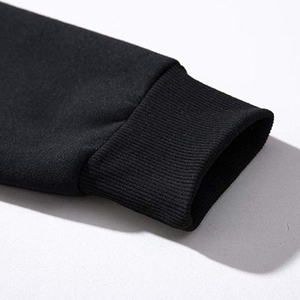 OEM Sweat-shirt polaire surdimensionné de haute qualité taille XS à manches longues vêtements d'hiver épais col en O personnalisé solide teint en plaine - Product Image 5