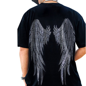 เสื้อยืดผ้าฝ้ายแขนสั้นลายกราฟิกสำหรับผู้ชายเสื้อยืดผ้าฝ้าย100% กราฟิกประกายเพชรออกแบบโลโก้ได้ตามต้องการ - Product Image 1