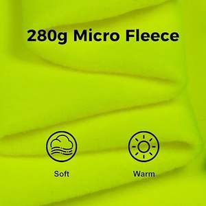 Chaqueta de invierno Softshell de seguridad para hombres con cinta reflectante impermeable de trabajo verde de alta visibilidad - Product Image 6