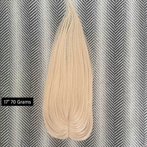 Topper de cheveux humains Remy blond champagne, base mono, 100% cheveux chinois - Product Image 6