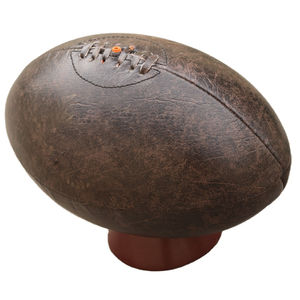 ลูกรักบี้หนังแท้แบบวินเทจ ไม่มีลม - Product Image 1