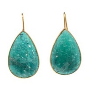 Boucles d'oreilles en forme de poire en argent Sterling 925 avec émeraude et saphir teintés, nouvel arrivage - Product Image 1