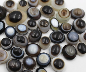 Piedras Preciosas de Ágata Naturales al por Mayor, Corte Ovalado en Forma de Ojo, para Meditación y Fabricación de Joyas, Piedras Preciosas Sueltas - Product Image 2