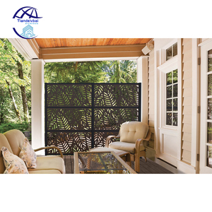 Panneaux perforés personnalisés <span class=keywords><strong>en</strong></span> tôle métallique pour la confidentialité des maisons, <span class=keywords><strong>jardin</strong></span>, clôture métallique, découpe laser, clôture extérieure, panneaux d'intimité - Product Image 4
