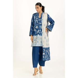 IUSTKSD-1259 Conjunto de Traje de Mujer de 3 Piezas con Bordado de Seda Cruda, Elegante y con Estilo - Product Image 5