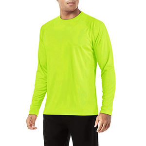 Vente en gros Chemises de travaux de construction vierges personnalisées à haute visibilité à manches longues T-shirt de sécurité haute visibilité pour hommes - Product Image 6