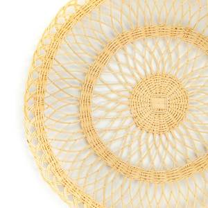 Natural Eco Friendly Hyacinth <b>Placemat</b> for Table Dining Wedding Decoration Woven Coasters Mats Handicraft Vietnam - Product Image 1