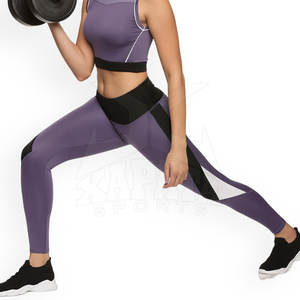 Leggings de Yoga para Mujer de Alta Calidad Hechos a Medida, Transpirables, Hasta la Rodilla, de Spandex/Poliéster, Color Sólido, Cintura Elástica, para Fitness - Product Image 5