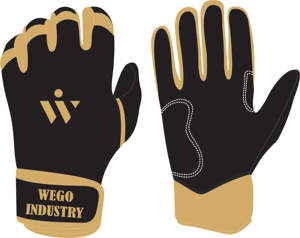 Gants de frappe de baseball professionnels de haute qualité en cuir respirant avec logo personnalisable fabriqué au Pakistan - Product Image 1