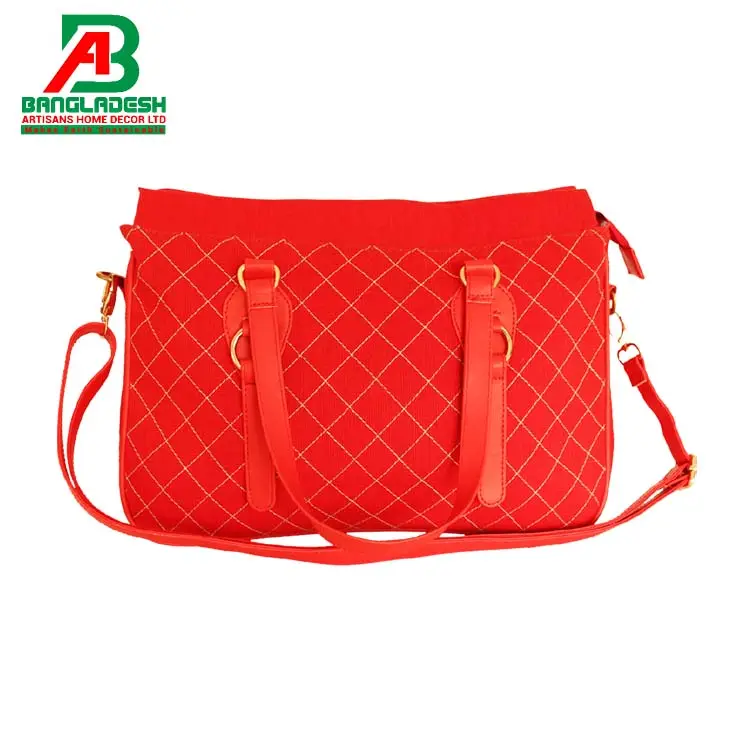 % 100% çevre dostu JUCO bayanlar çanta deri kolları ile JUCO kadın çantası özelleştirilmiş bayan çantası bangladeş Vietnam çin hindistan