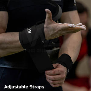 Ganchos de levantamiento de pesas Correas de soporte ajustables Ganchos de levantamiento de pesas Entrenamiento Gimnasio Accesorios - Product Image 5