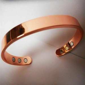 Modern Design <b>Loss</b> <b>Weight</b> Adjustable Christian Solid Pure Copper <b>Magnetic</b> <b>Bracelets</b> Men & Women Cuff <b>Bracelets</b> - Product Image 2