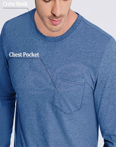 Camiseta ajustada de manga larga de algodón 100% para hombre, ropa de calle de cuello redondo en blanco de peso pesado, transpirable, antiarrugas, opción de logotipo personalizado alto - Product Image 4