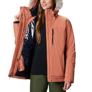 Veste parka pour femme, noire, à capuche, imperméable, réversible, grande taille, respirante, écologique, en nylon brut, hiver, sur mesure - Product Image 4