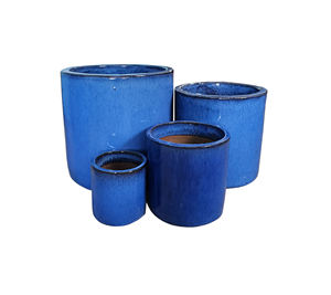 Pots de cylindre en céramique émaillée extérieure de haute qualité pour la maison, le jardin, la poterie de sol pour les fournitures, les produits en gros - Product Image 3